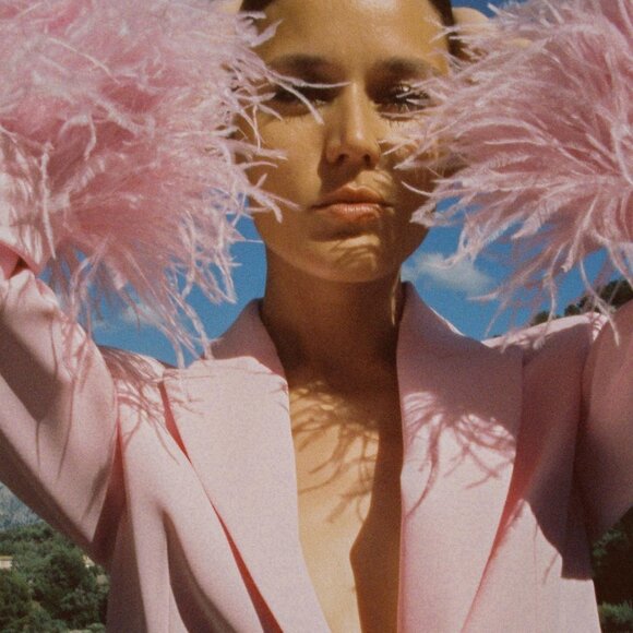 NWT ZARA FEATHER CUFF BLAZER - Picture 3 of 13